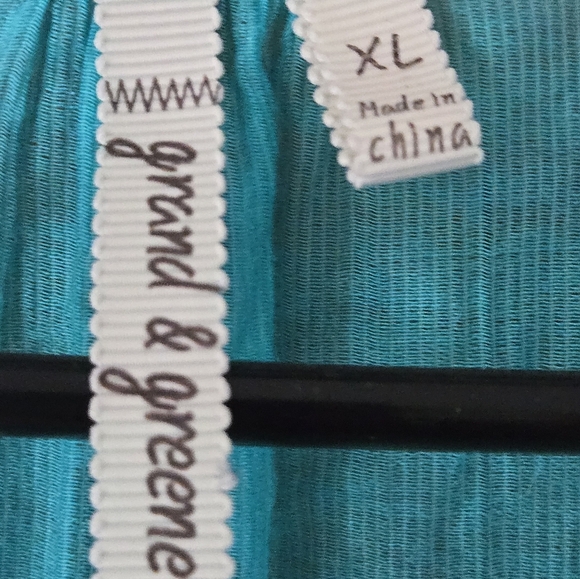 Elegant Blue Lace Trim Women's Top - Picture 2 of 4